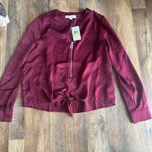 Michael Kors BRAND NEW w/TAGs burgundy top Size Medium